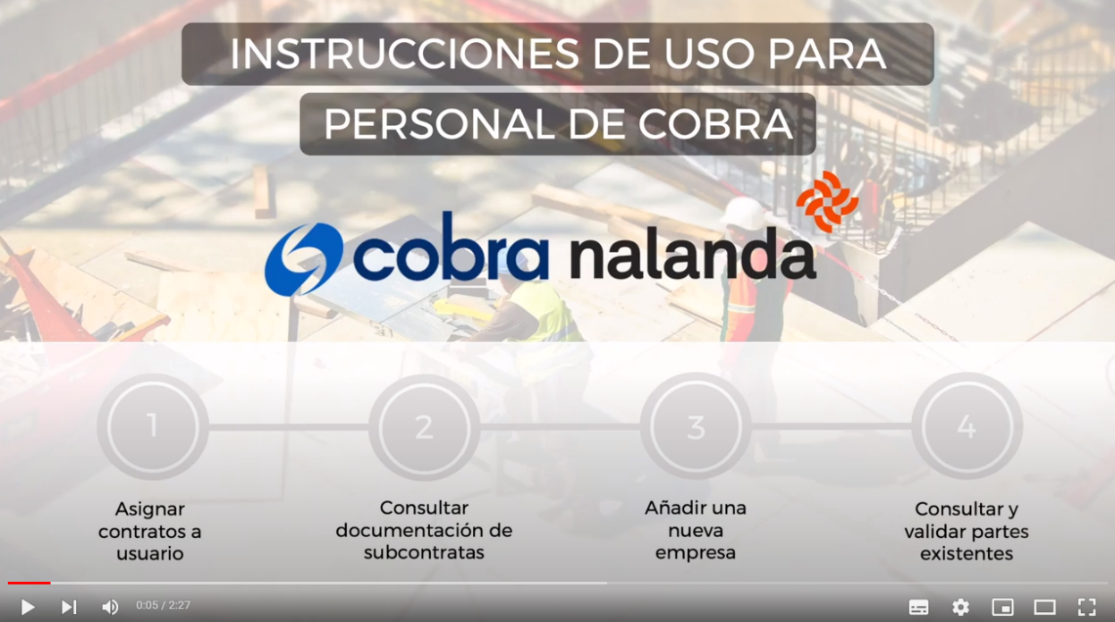 instrucciones de uso para personal de cobra